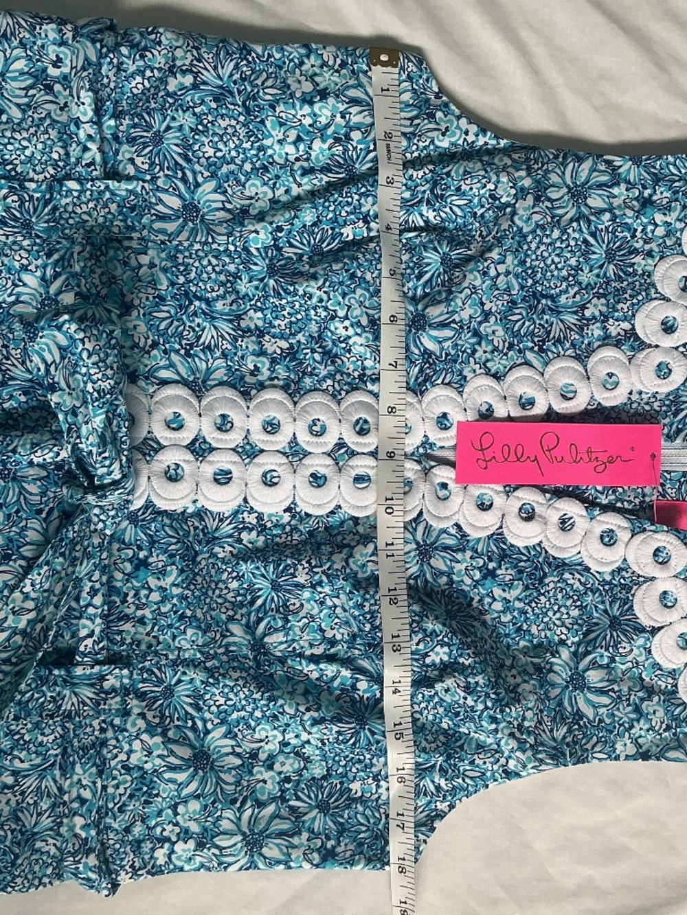 Lilly Pulitzer sz 14 Gulianna Stretch Cotton Dress Blooming Together NWT - Picture 7 of 8